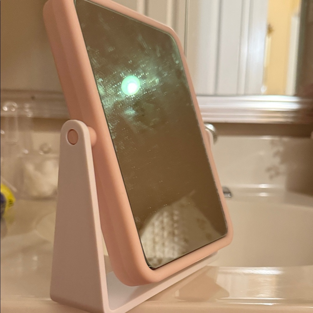 Pink and cream Mirror